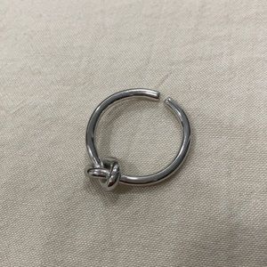 Silver knot ring